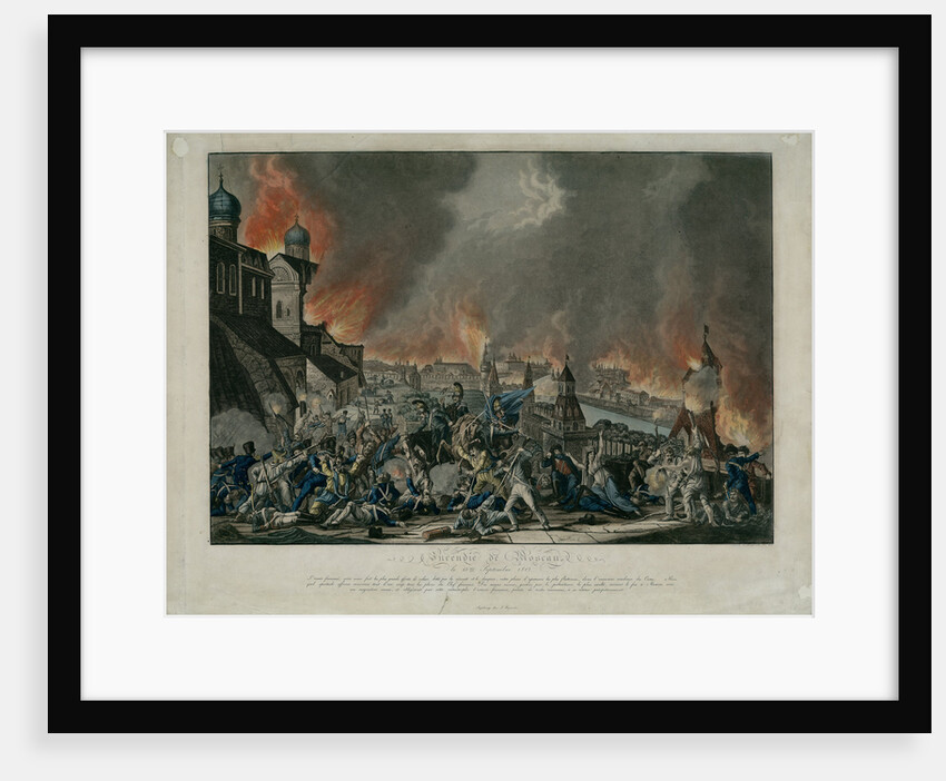 Fire of Moscow on 15th September 1812 (The French in Moscow) by Anonymous