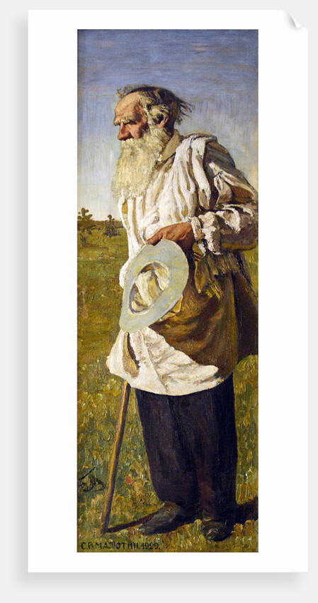 Portrait of the author Count Lev Nikolayevich Tolstoy by Anonymous