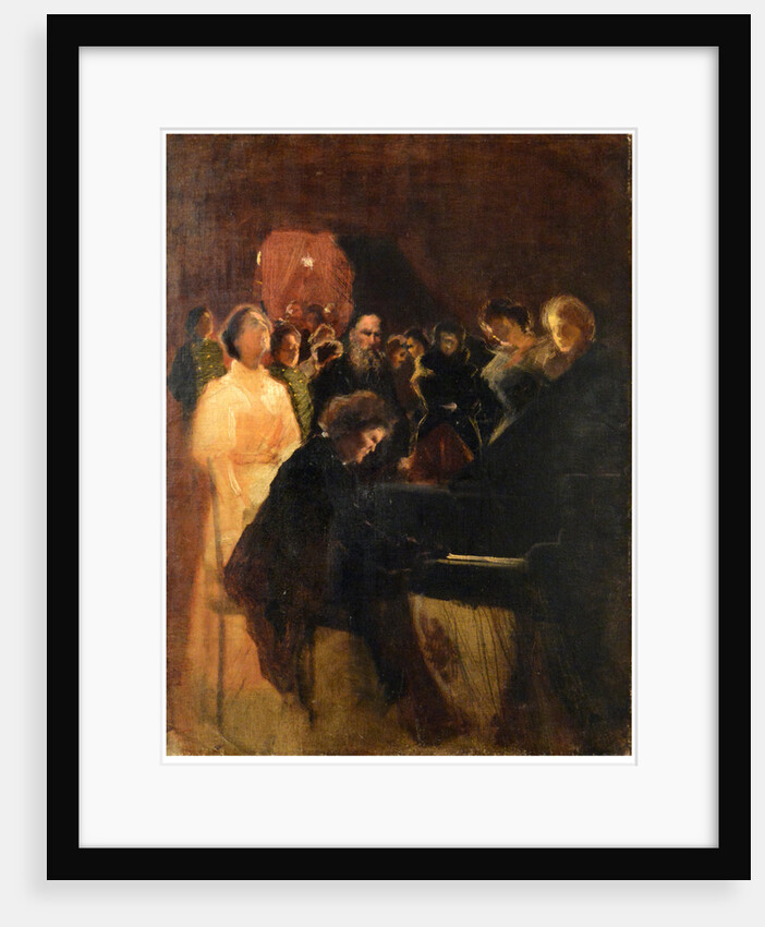 Leo Tolstoy at the concert given by Anton Rubinstein by Anonymous