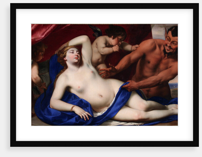 Sleeping Venus and Satyr by Anonymous