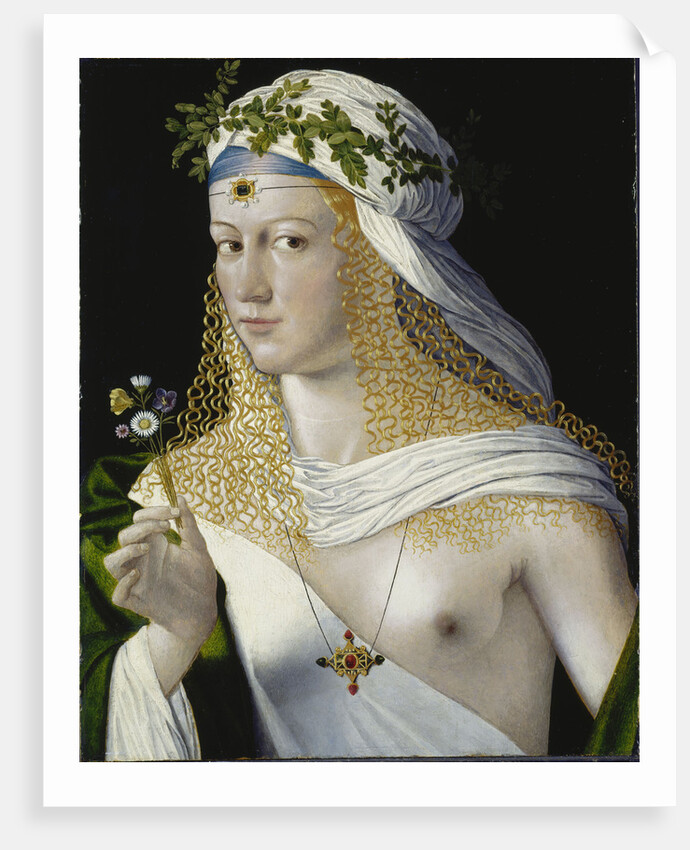 Idealized Portrait of a Courtesan as Flora by Anonymous