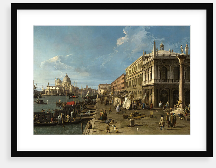 View of the Molo with the Palazzo della Zecca and the Column of Saint Theodore by Anonymous