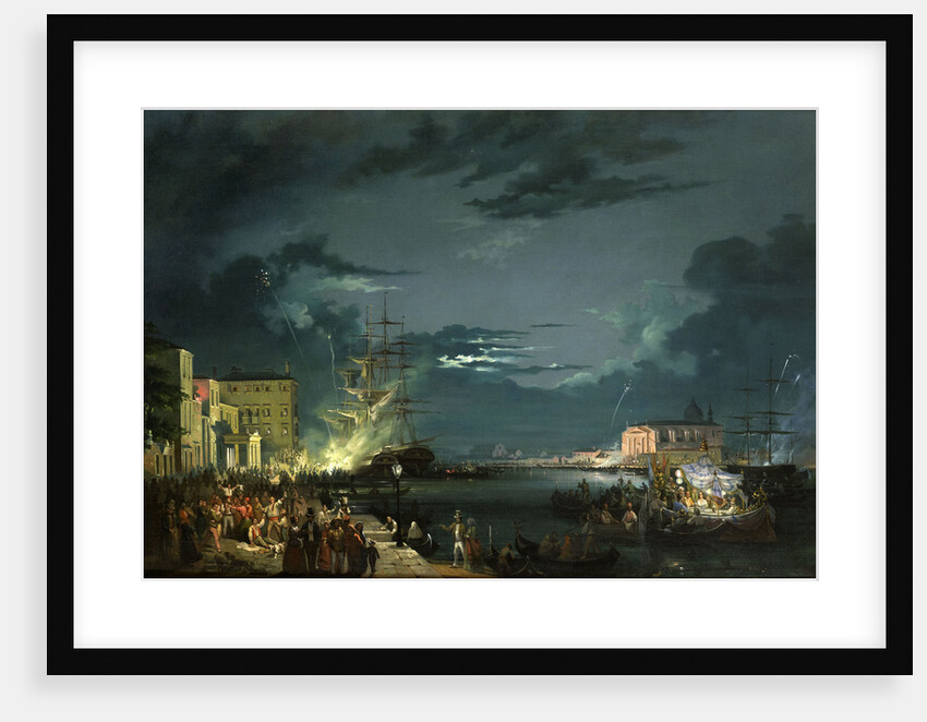 Nocturne with the Festa del Redentore by Anonymous