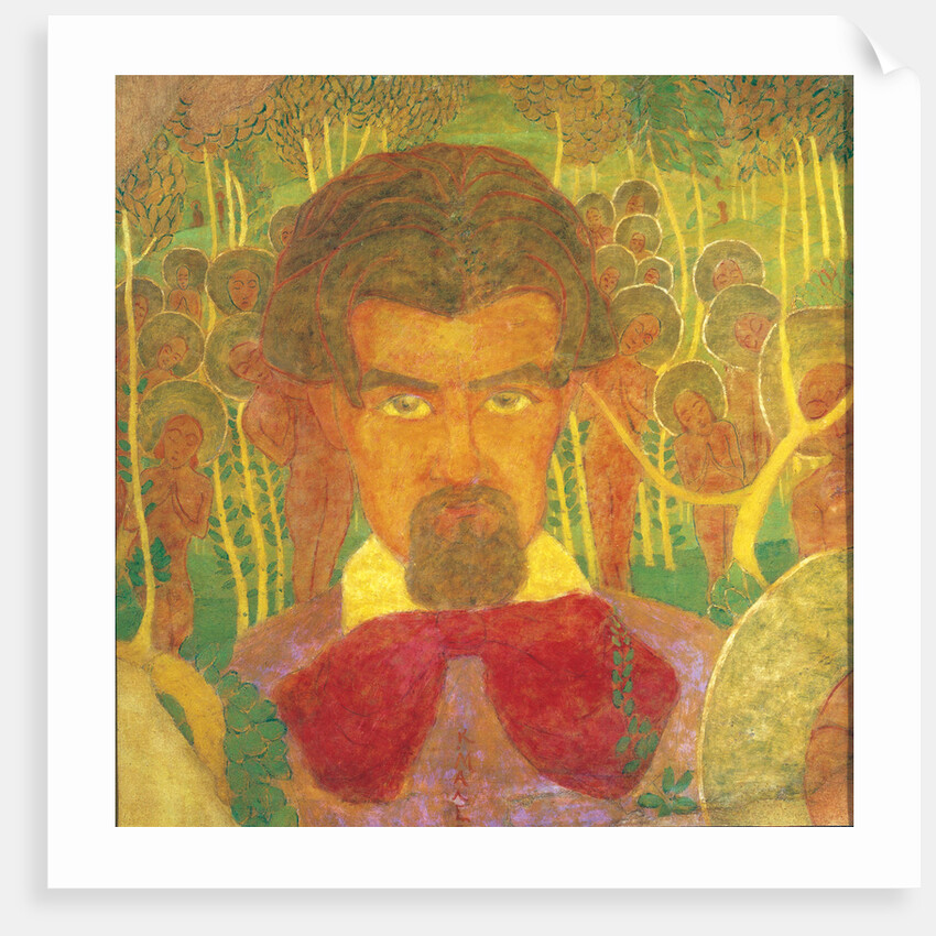 Self-portrait. Sketch for a fresco painting by Anonymous