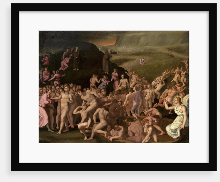 Dante and Vergilius on the Way to the Purgatory by Anonymous