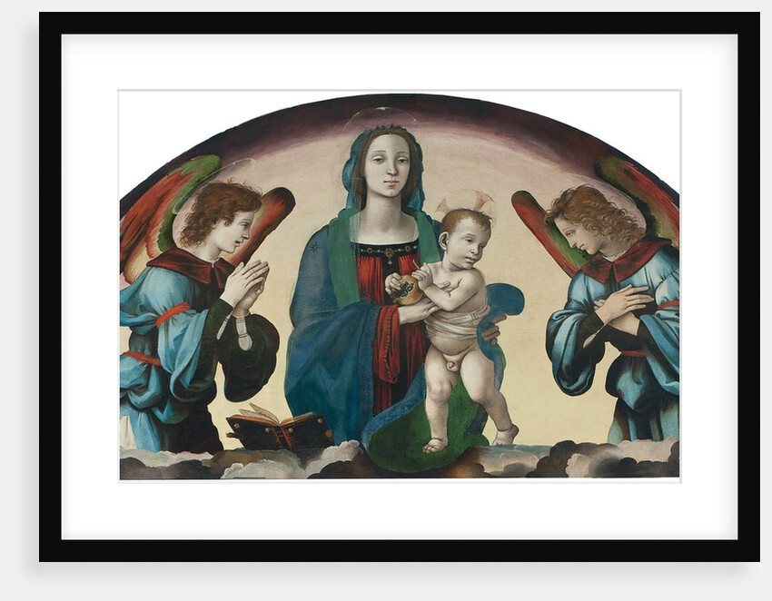 Virgin and Child with Angels by Anonymous