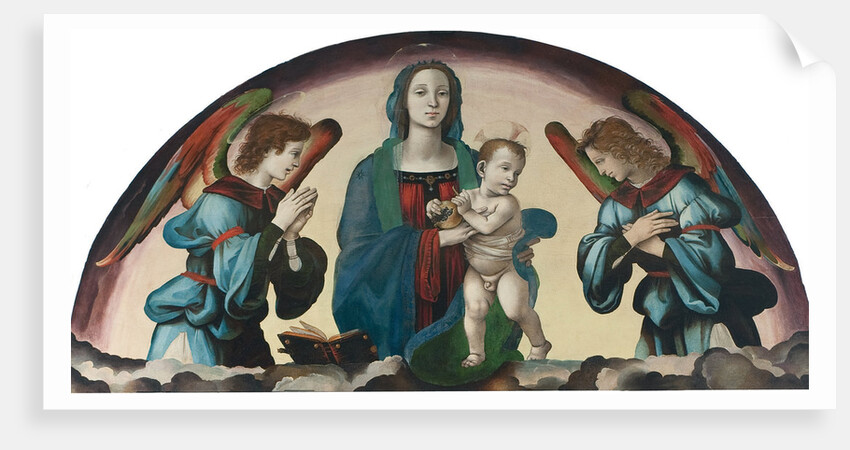 Virgin and Child with Angels by Anonymous