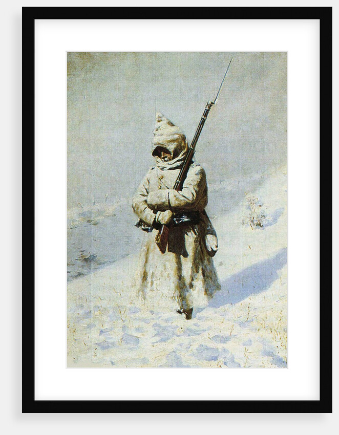 Soldier in the snow (All quiet on the Shipka Pass) by Anonymous