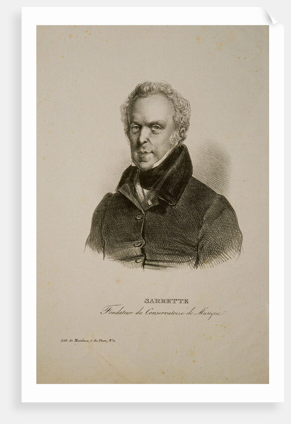 Portrait of Bernard Sarrette by Anonymous