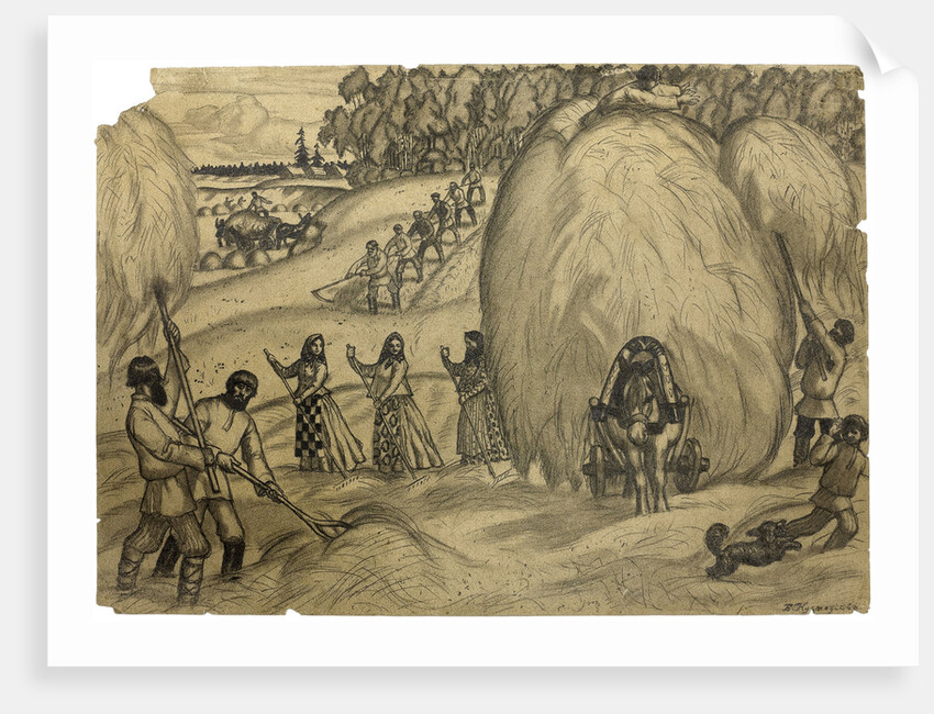 Hay-making by Anonymous