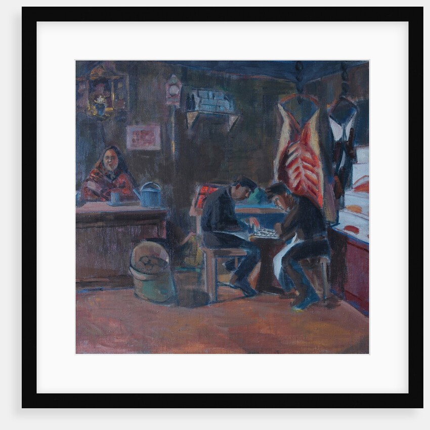 A butcher shop by Anonymous