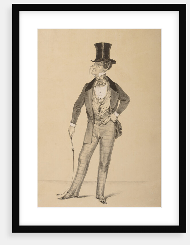 Khlestakov. Illustration for comedy The Government Inspector by N. Gogol by Anonymous