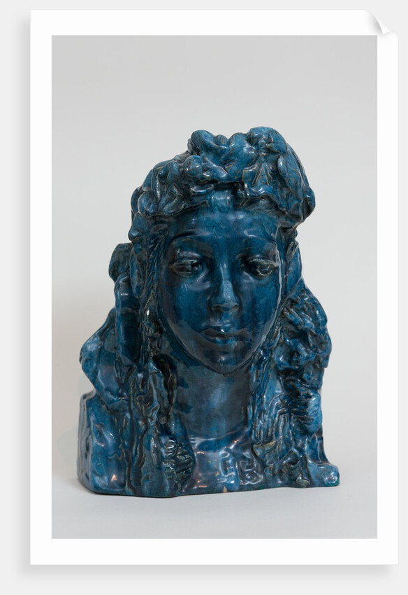 Girls head with a garland by Anonymous