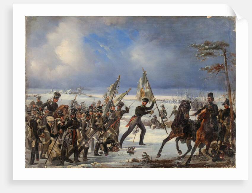 The Battle of Golymin on 26 December 1806 by Anonymous