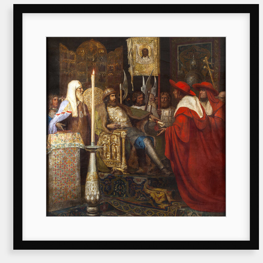 Alexander Nevsky Receiving Papal Legates by Anonymous