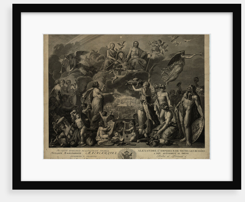 Allegory on the accession to the throne of Emperor Alexander I by Anonymous