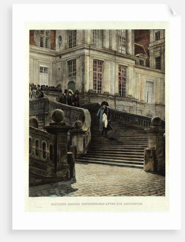 Napoleon Leaving Fontainebleau by Anonymous