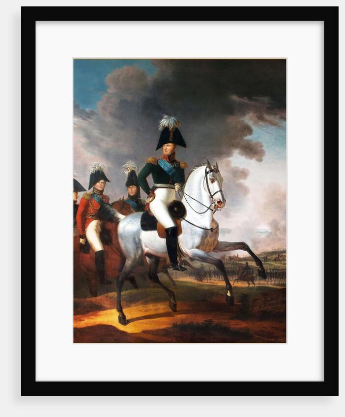 Equestrian Portrait of Emperor Alexander I by Anonymous
