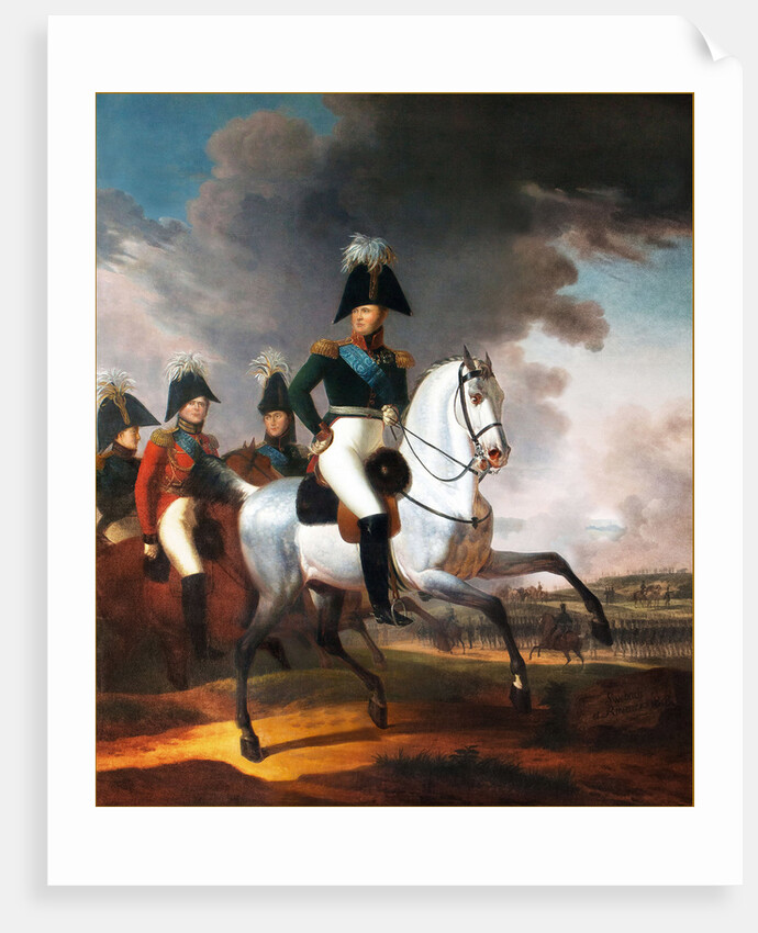 Equestrian Portrait of Emperor Alexander I by Anonymous