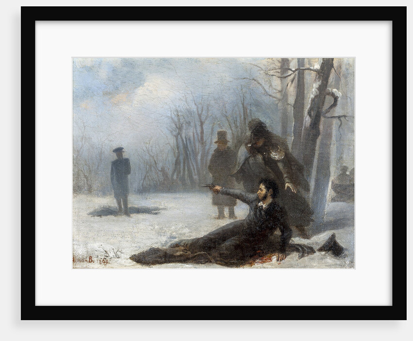 Duel between Alexander Pushkin and Georges dAnthès by Anonymous