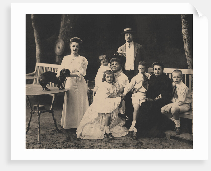 The Nabokov Family. Vladimir Dmitriewitsch, Elena Ivanovna, Maria Ferdinandovna with children by Anonymous