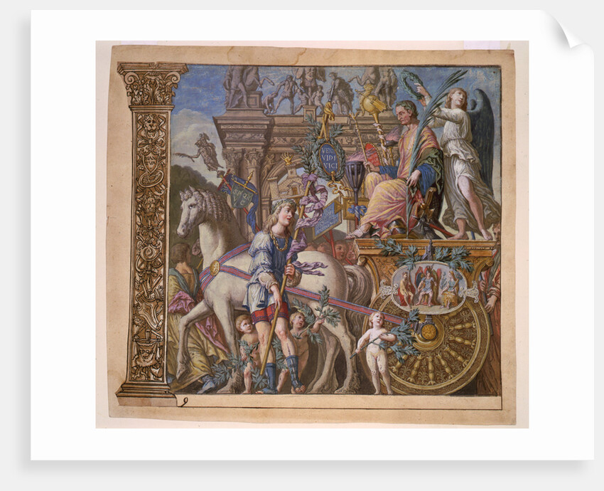 Veni, vidi, vici. Triunphus Caesaris (The triumph of Julius Caesar) by Anonymous
