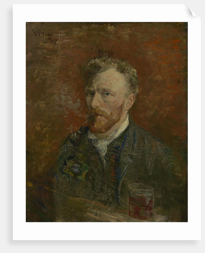 Self-Portrait with Glass by Anonymous