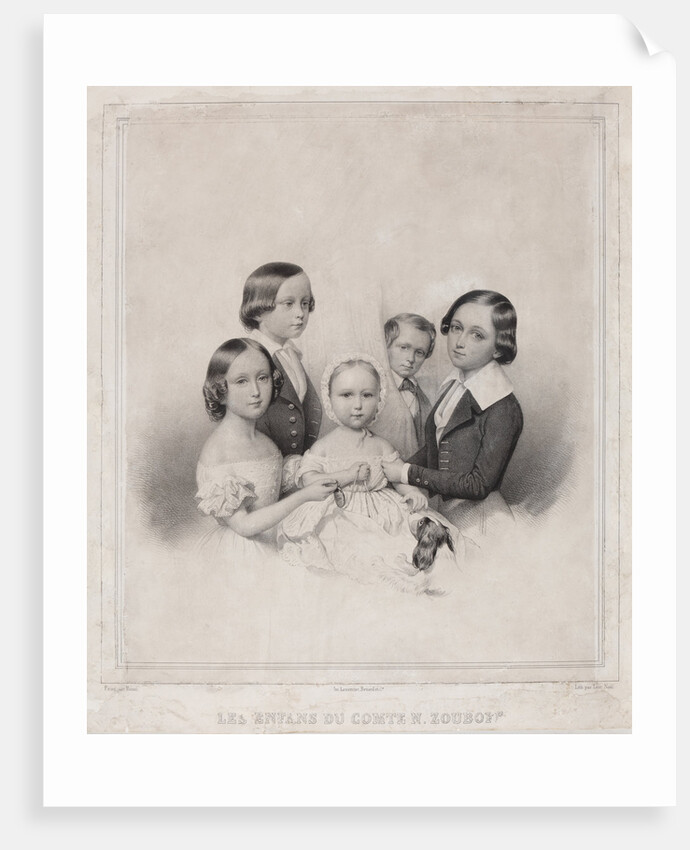 Children of Count Nikolay Alexandrovich Zubov by Anonymous