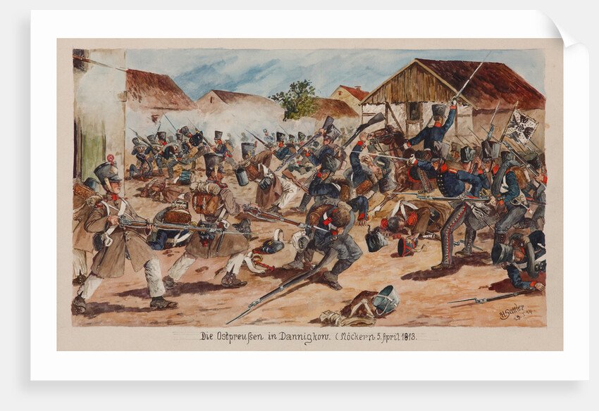 The Battle of Möckern on April 5, 1813 by Anonymous