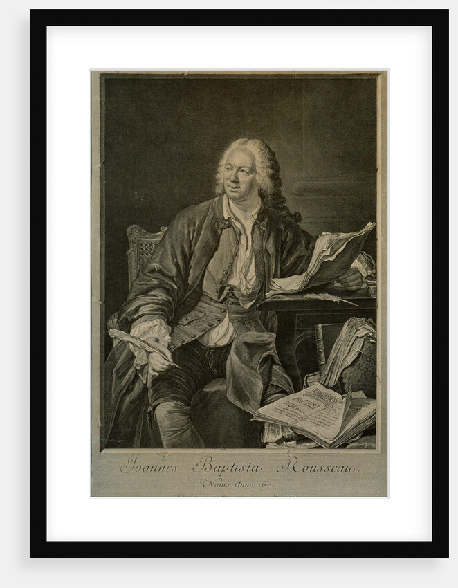 Portrait of the dramatist Jean-Baptiste Rousseau by Anonymous