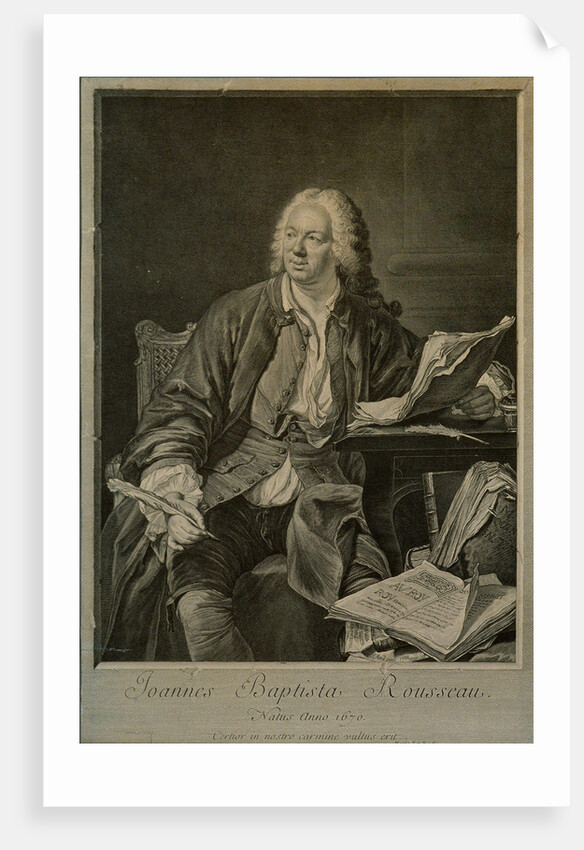 Portrait of the dramatist Jean-Baptiste Rousseau by Anonymous