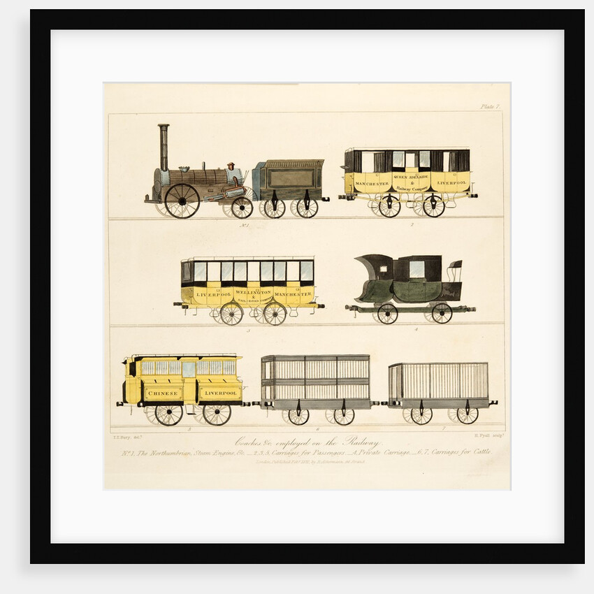 Coaches Employed on the Railway, 1831 by Thomas Talbot Bury