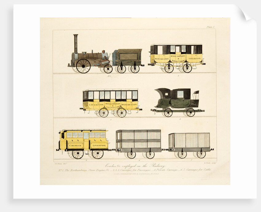 Coaches Employed on the Railway, 1831 by Thomas Talbot Bury
