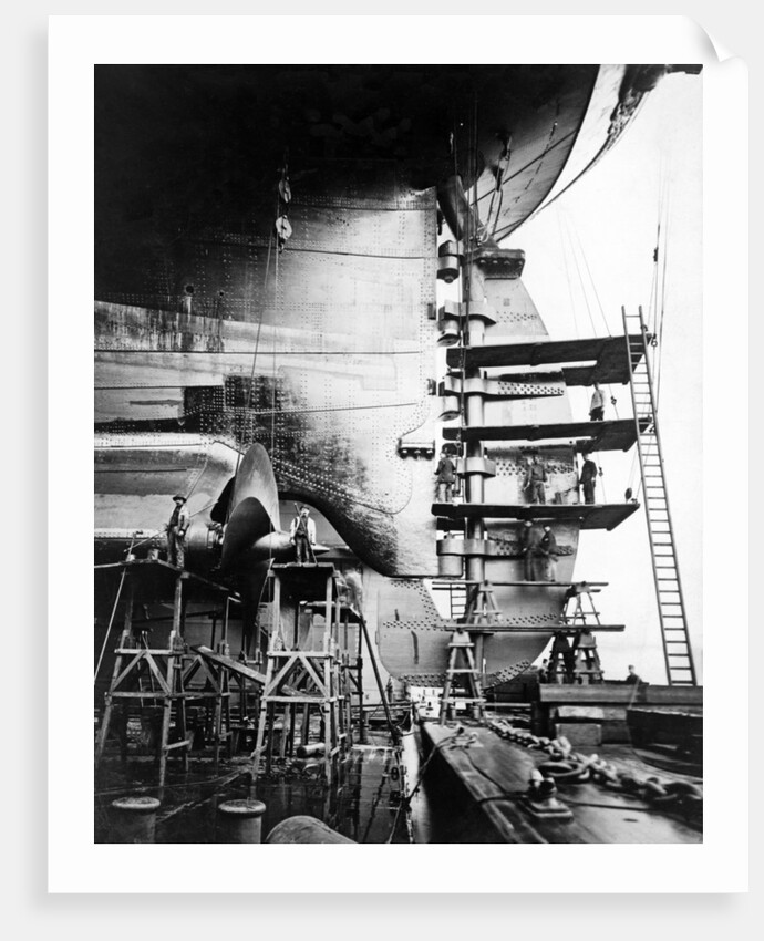 Rudder and screws of S.S. Imperator, c.1912 by Anonymous