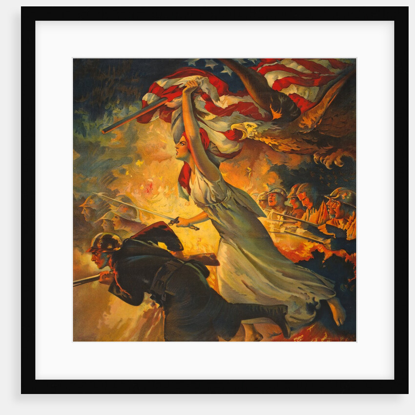 Deatail from Carry On! Buy Liberty Bonds to your Utmost, c.1918 by Anonymous