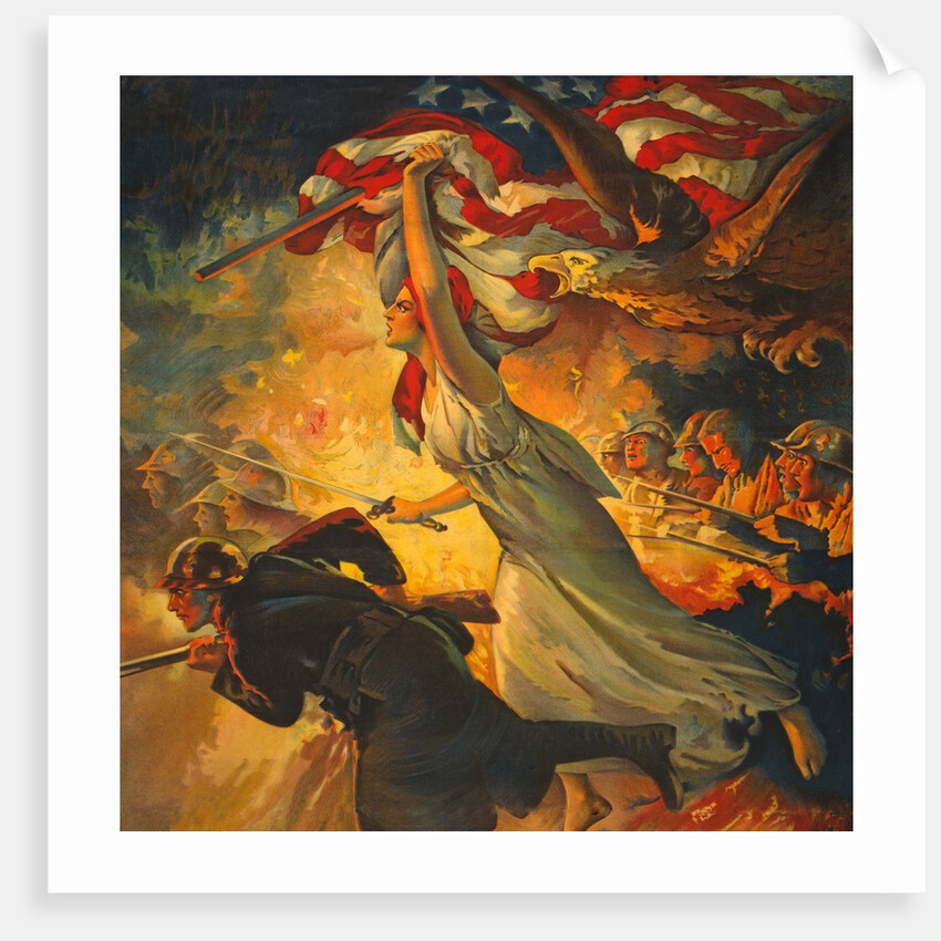 Deatail from Carry On! Buy Liberty Bonds to your Utmost, c.1918 by Anonymous