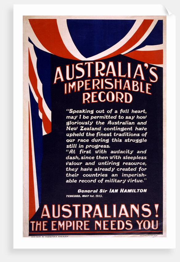 Australian Recruitment Poster, 1915 by Anonymous