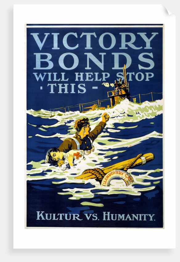 Victory Bonds will help stop this. Kultur vs. Humanity, 1918 by Anonymous