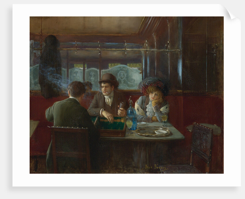 Backgammon at the Café by Anonymous