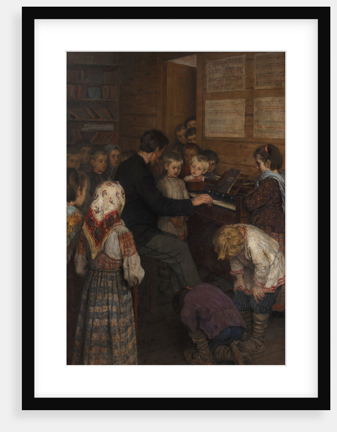 Singing lesson at the village school by Anonymous