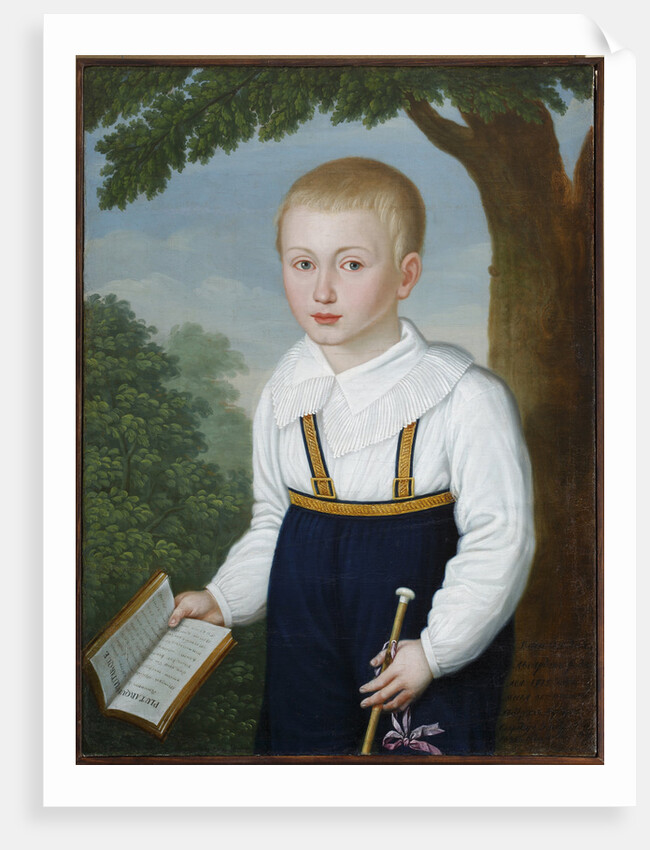 Portrait of Vasily Engelhardt as child, with a book of Plutarch by Anonymous