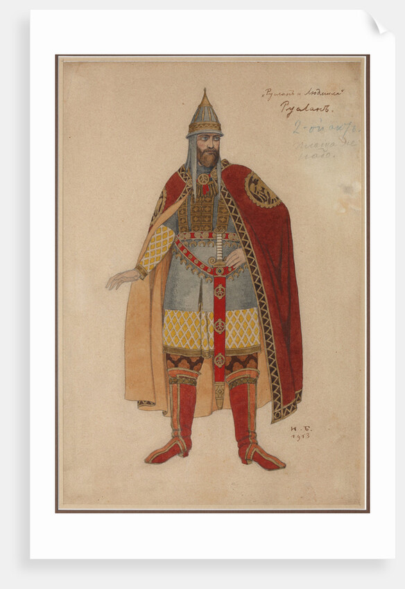 Costume design for the opera Ruslan and Lyudmila by M. Glinka by Anonymous