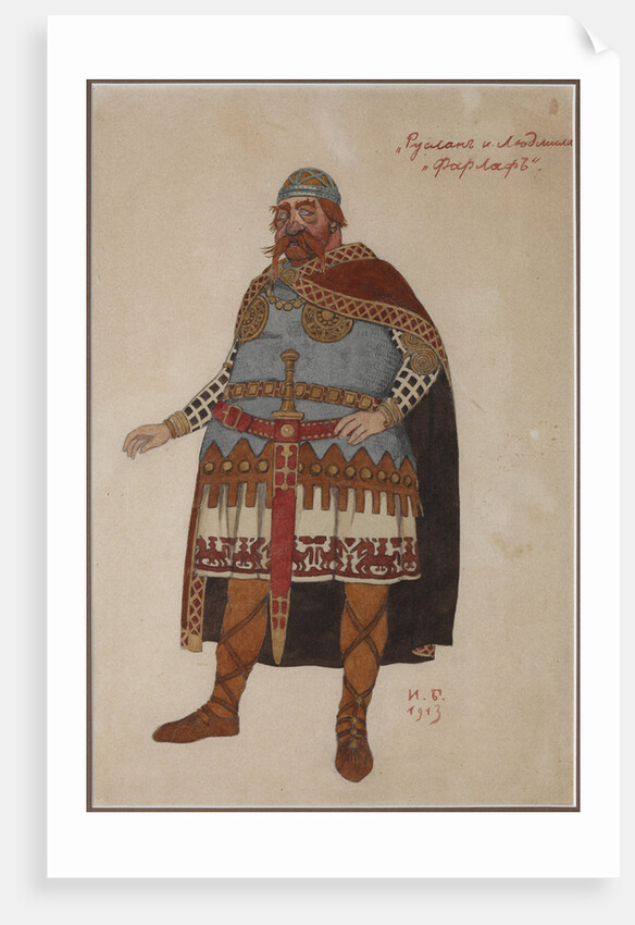 Costume design for the opera Ruslan and Lyudmila by M. Glinka by Anonymous