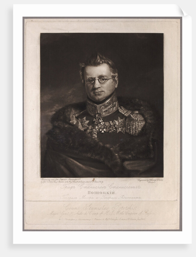 Portrait of Count Stanislaw Potocki by Anonymous