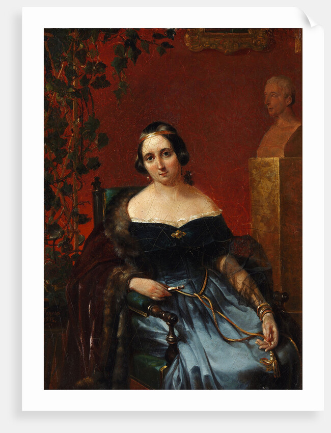 Portrait of Anna Alexeevna Andrault, née Olenina by Anonymous