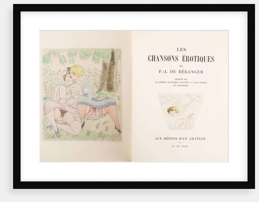 Frontispiece to Les chansons érotiques by Pierre-Jean de Béranger by Anonymous