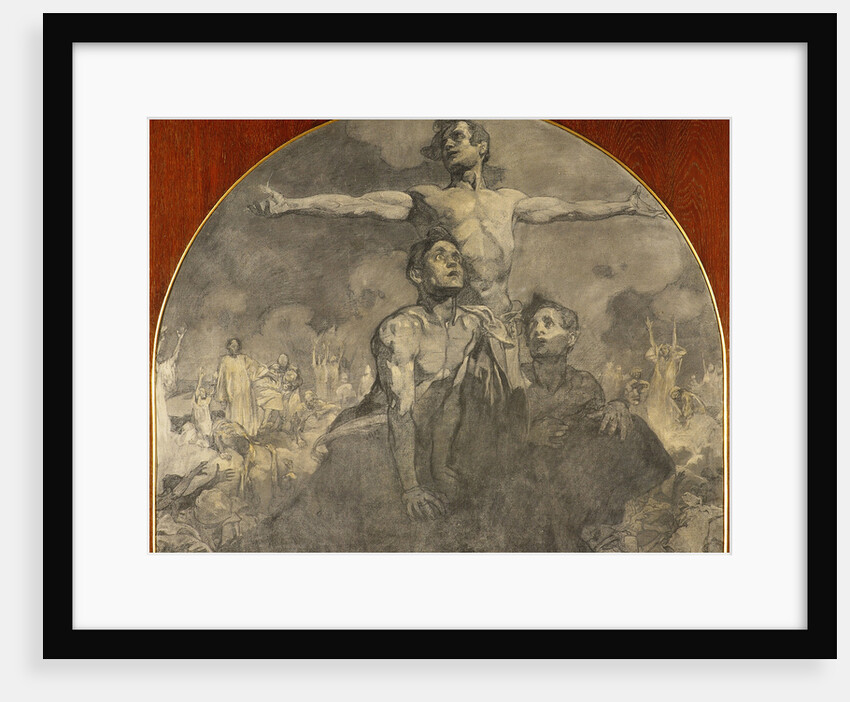 By force towards freedom, with love towards unity! Study for the mural at the Lord Mayors Hall, Pra by Anonymous