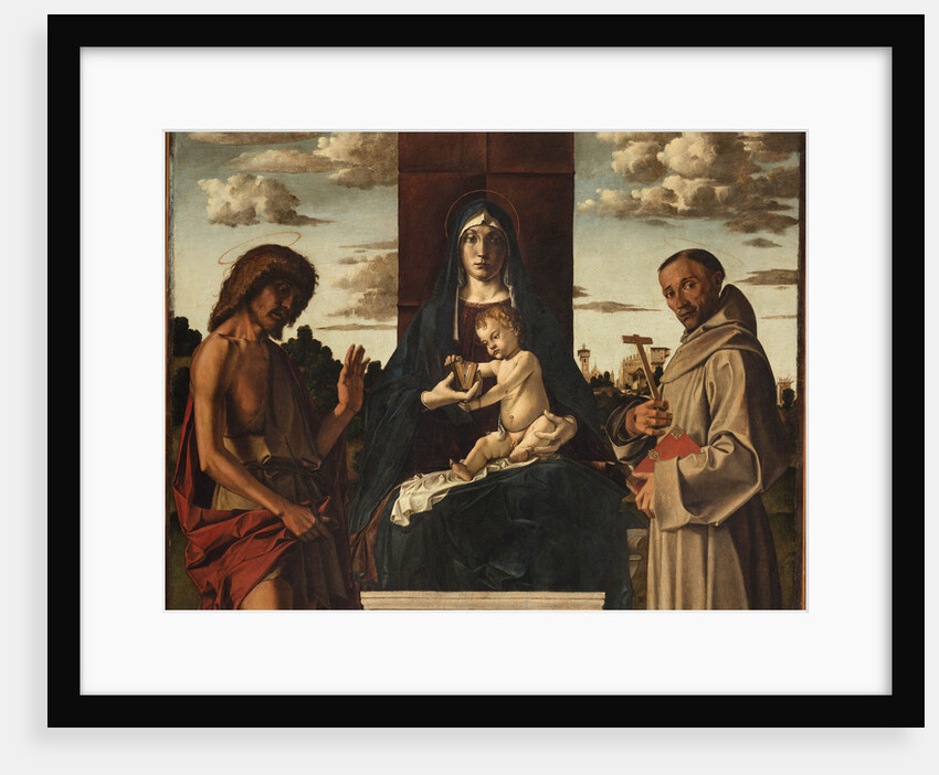 Virgin and Child with Saints Francis and John the Baptist by Anonymous