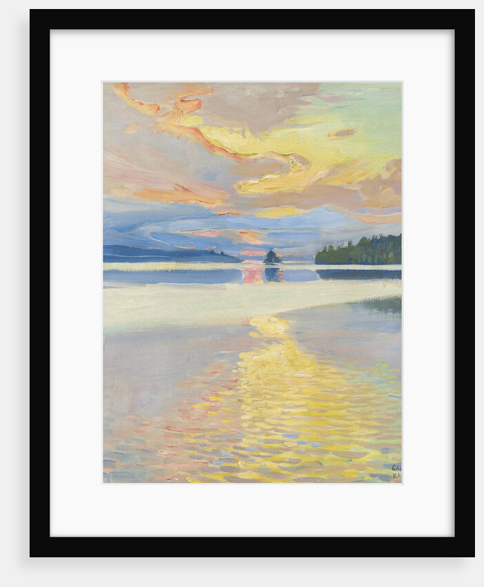 Sunset over Lake Ruovesi by Anonymous