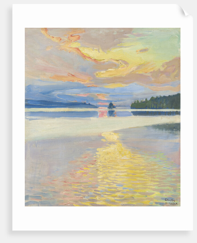 Sunset over Lake Ruovesi by Anonymous
